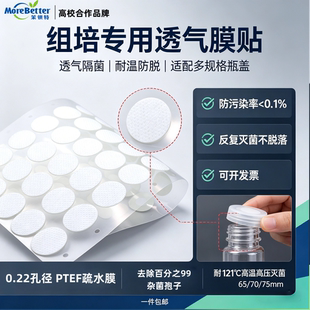 组培瓶 透气膜贴PTFE 防水耐高温2cm背胶贴膜 植物培养透气隔菌贴