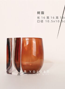 妖及样板间花艺花器摆件售楼部橄榄果可可叶红色雨林创意花束组合