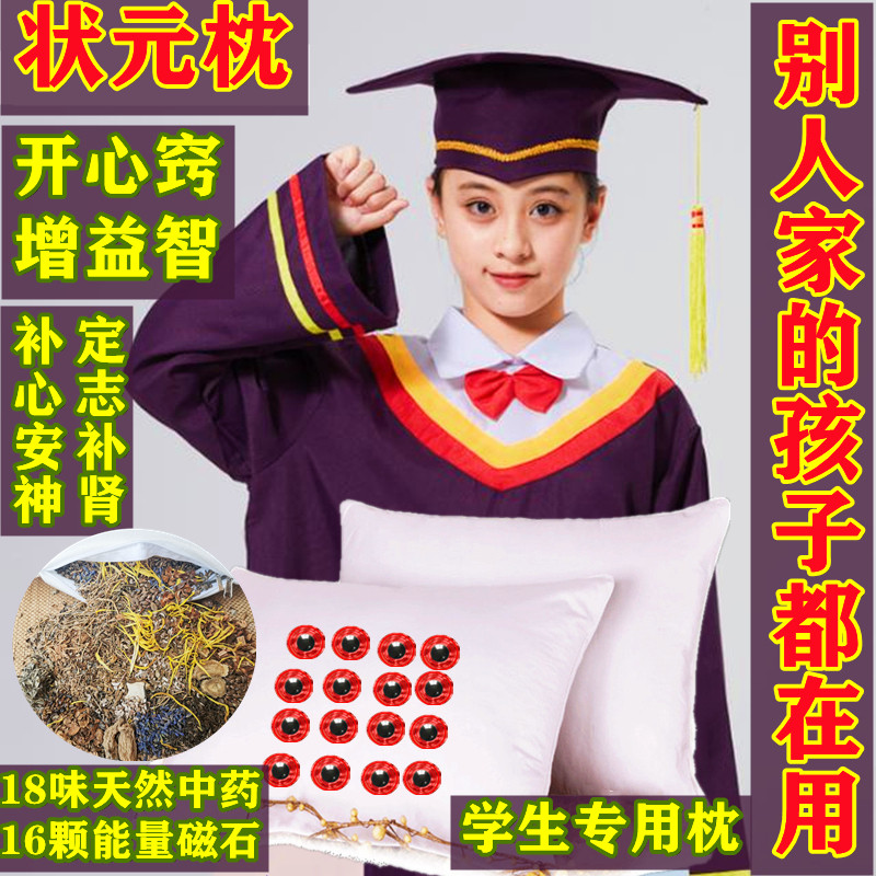 学生专用益智开窍强记状元磁石枕头缓解疲劳助睡眠提高智力记忆力