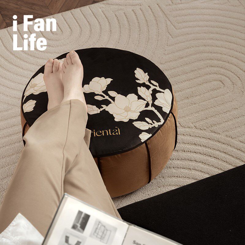 范店木兰春事中式坐墩蒲团可拆洗地毯懒人沙发榻榻米坐垫地上脚墩