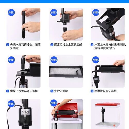 闵江原配鱼缸潜水泵R3一380R3一480R3一580R3一1000泵R3一1200泵