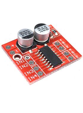 2路直流电机驱动模块 正反转 PWM调速 双H桥步进电机迷你超L298N