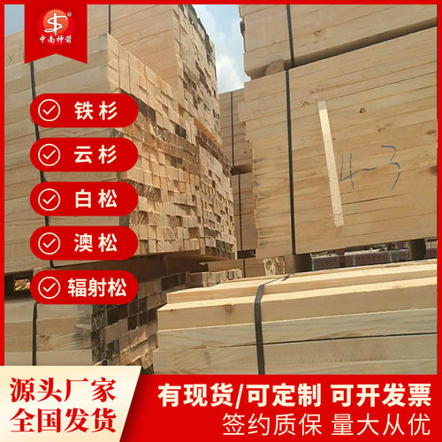5*10、10*10桥梁工程建筑木方材质新鲜纹理顺直广东广西工厂批发