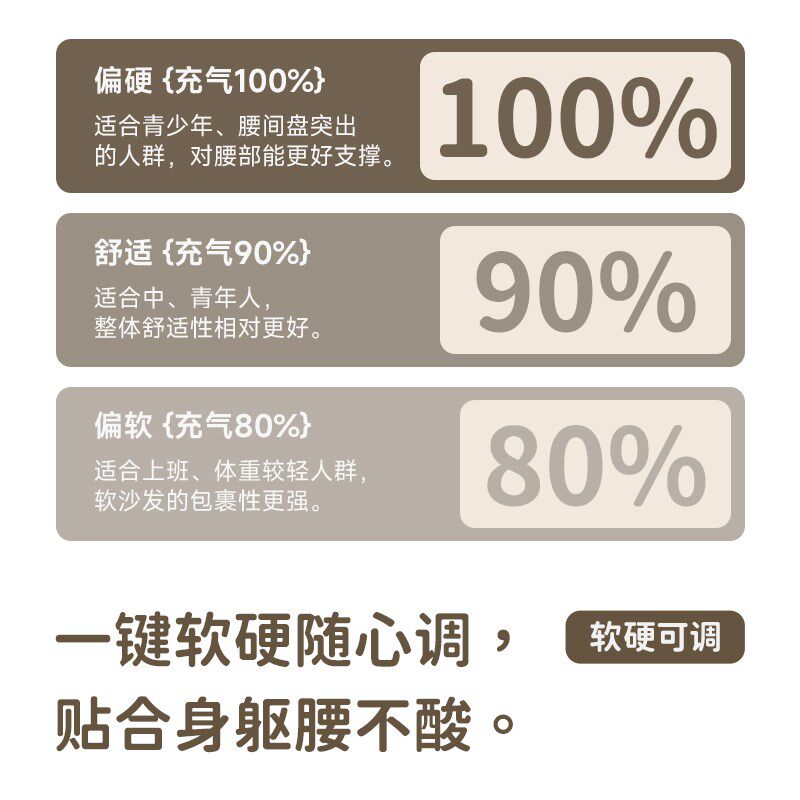 山约自动充气沙发家用卧室充气床垫露营小沙发懒人榻榻米单人躺椅
