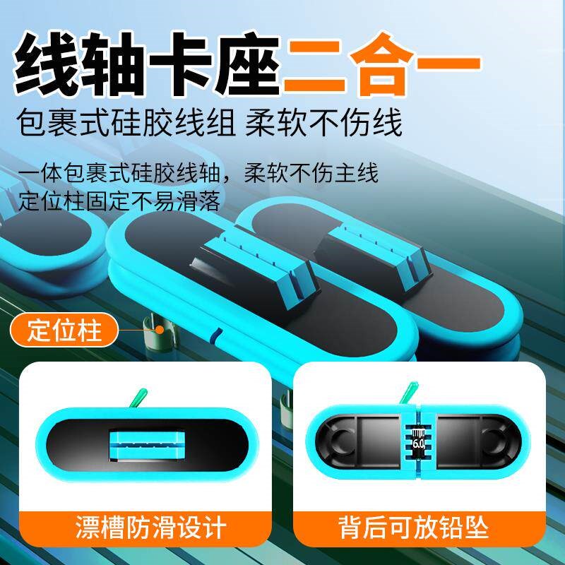 正品鱼漂盒专用多功能漂盒主线盒二合一双层大容量浮漂盒收纳盒
