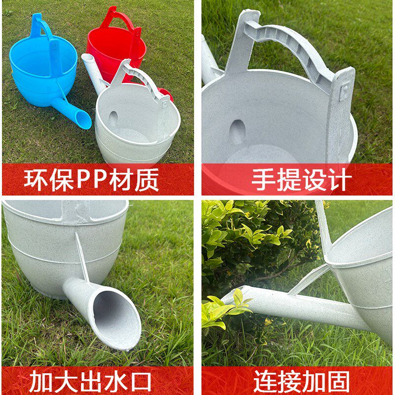 塑料洒水壶农作产品水桶浇花壶加厚加大淋水壶长嘴水壶手提式粪桶