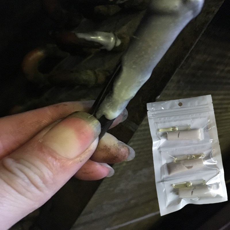 压缩机铜管补漏胶焊接胶水高压铜管补漏胶耐高温220度空调冷库管