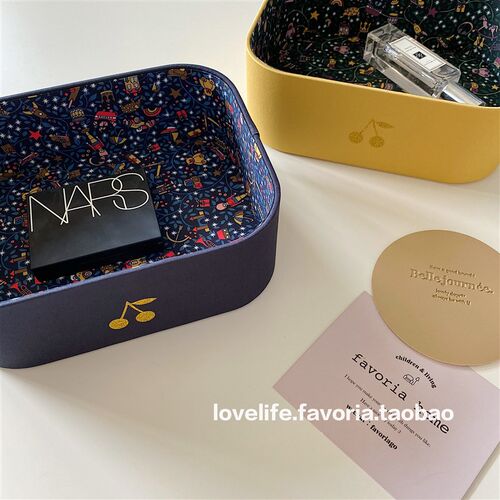 Favoria韩ins樱桃收纳盒儿童发夹首饰化妆品面膜手账口罩整理桌面