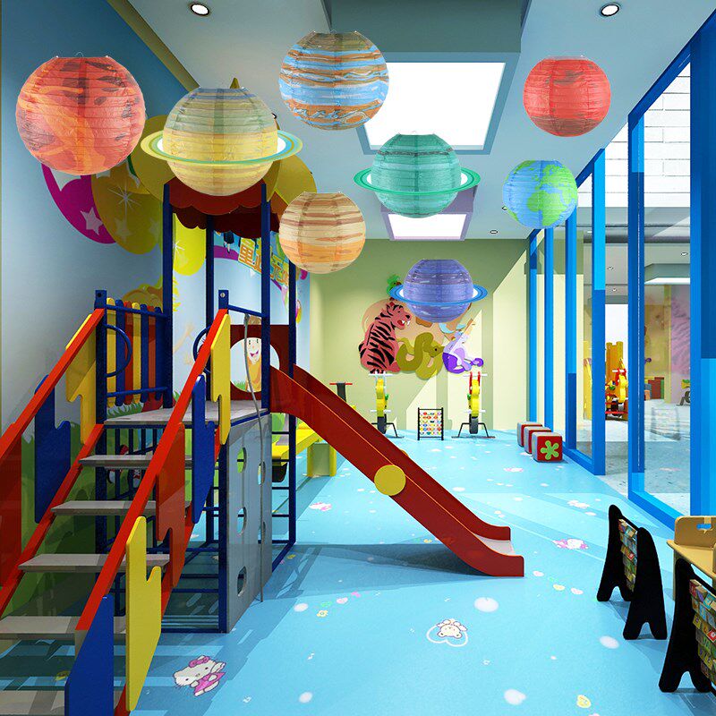 幼儿园环创八大行星吊饰六一教室布置儿童乐园文具店屋顶装饰挂饰