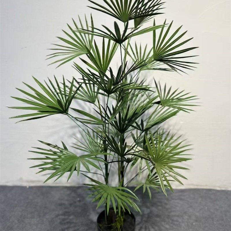 彷真绿植盆栽金山棕竹假竹室内客厅装饰造景摆件道具植物花箱田园