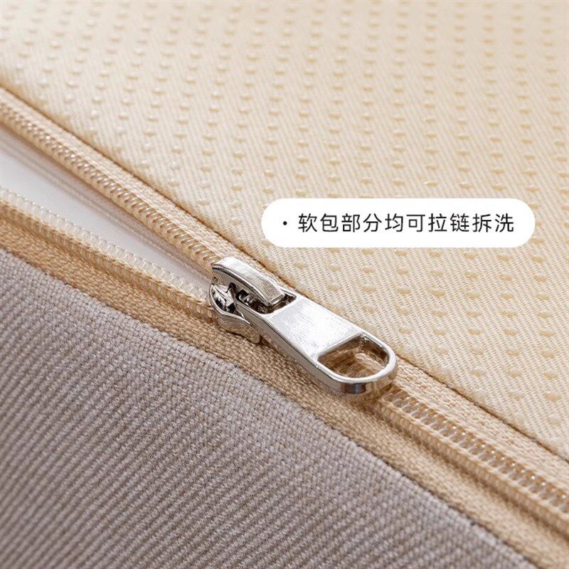 简约风实木躺椅罗汉床午休垫子折叠坐垫一体红木贵妃榻定制可拆洗