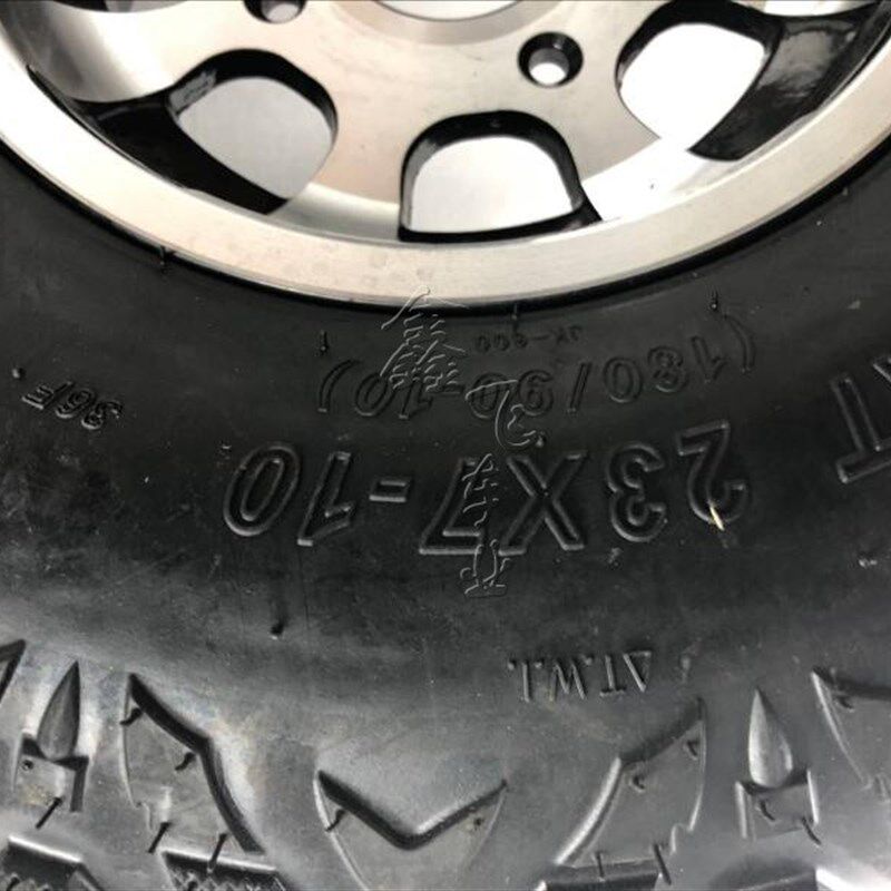 四轮卡丁车沙滩车23X7-10 22X10-10寸A字花纹越野真空轮胎铝轮毂