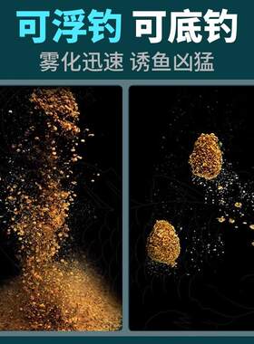 吴亚浮底抽心饵料果味二代黑坑专用浮钓鲢鳙鲫鱼鲤鱼散炮颗粒鱼饵