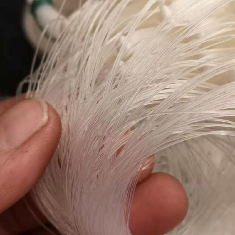 三层渔网小套进口丝沉网 捕鱼粘网白胶丝绿丝粘网巢湖鲫鱼网挂网