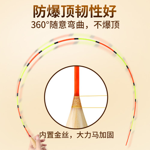 船长C35鱼漂高灵敏芦苇浮漂套装全套醒目浮标防走水鲫鱼鲤鱼罗非