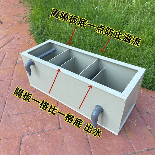 锦鲤鱼池过滤槽大型鱼箱鱼缸海鲜池水循环系统pp环保塑料过滤盒