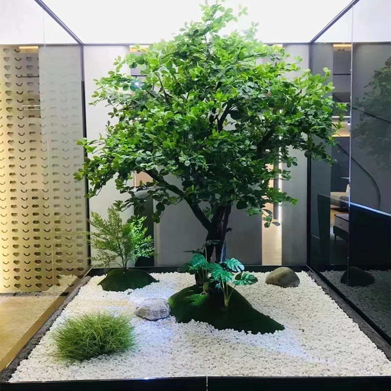仿真榕树幸福树大型假绿植室内外橱窗装饰景观树造景落地装饰摆件