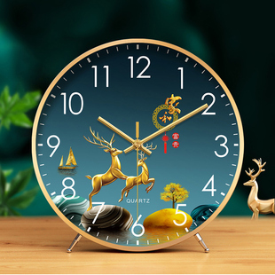 座钟台钟家用台式 桌面时钟客厅轻奢摆放大气坐钟简约摆钟钟表摆件