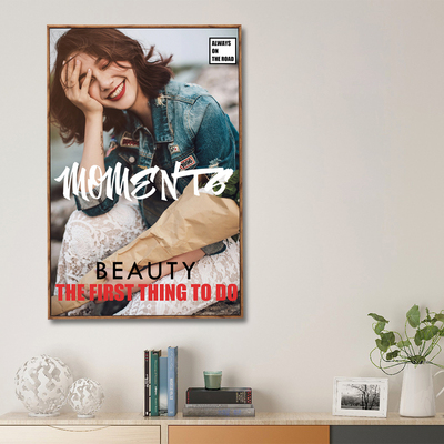 婚纱照放大挂墙相框窄边框定制影楼床头结婚照片全家福儿童3648寸