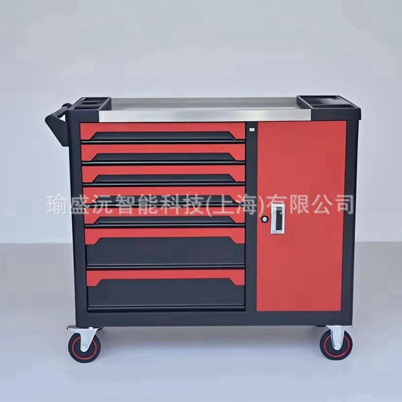 现货批发重型工具车车铣机床工具车多抽屉单开门工具柜铁皮瑜盛沅
