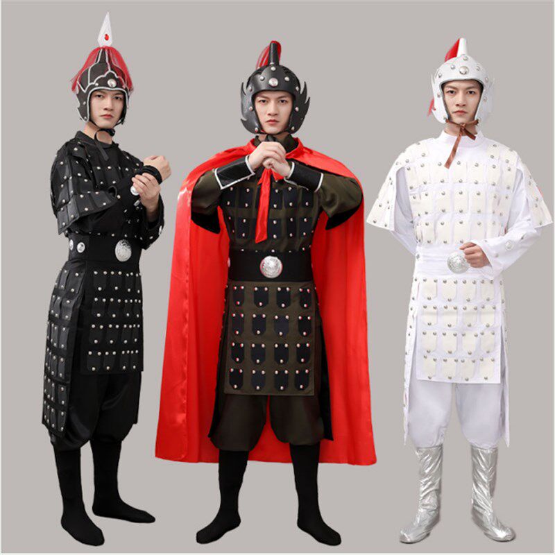 赵云cos赵子龙二郎神演服装儿童成人古装盔甲古代侍卫将军舞台