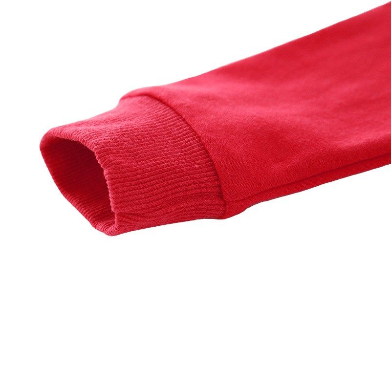 男童大红色卫衣长袖套装儿童宝宝生日喜庆衣服女童纯棉薄款春秋装