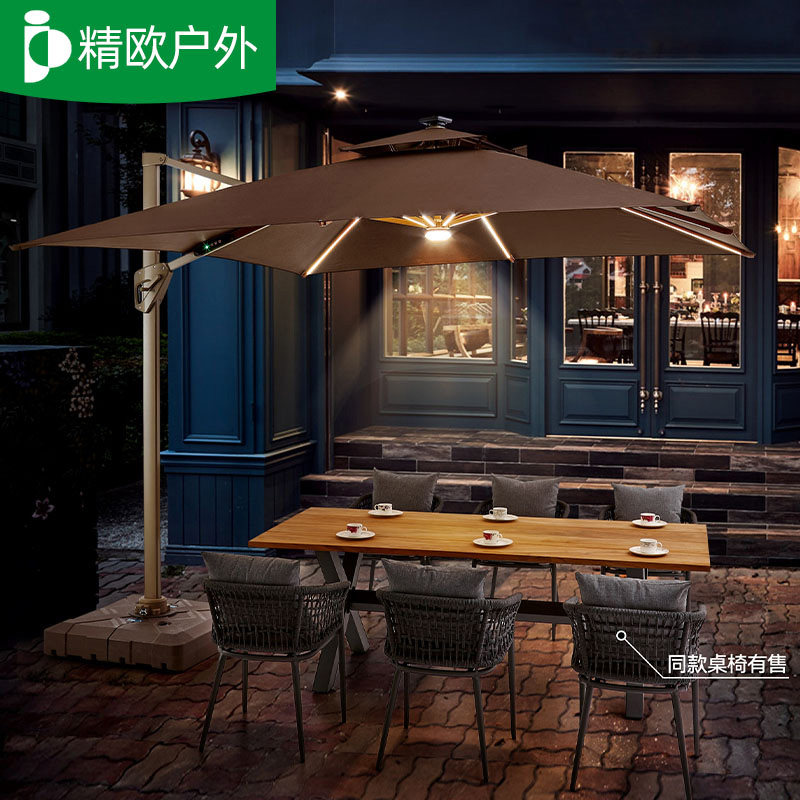 户外庭院伞遮阳伞太阳伞罗马伞网红奶茶咖啡店露天商用室外遮阳伞