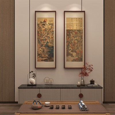米亦堂x葛稚川移居图 新中式王蒙山水禅意国画办公室书房玄关挂画