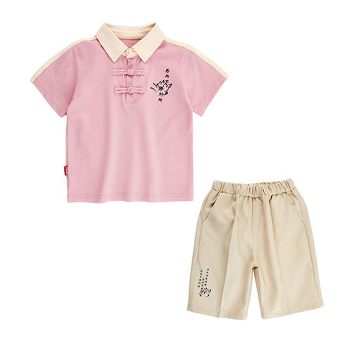 幼儿园园服夏装中国风汉服儿童校服套装小学生夏季班服国学表演服