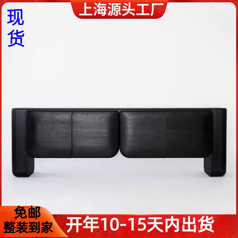 实木烤漆电视柜简约客厅视听柜创意艺术烤漆餐边柜入户玄关柜包邮