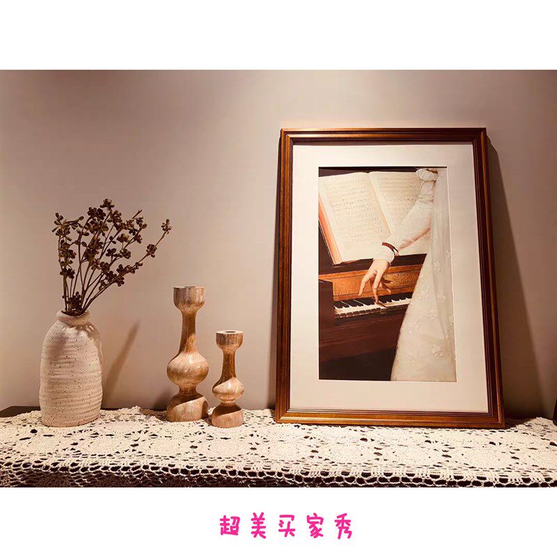 法式装饰画复古钢琴家油画墙面壁画客厅背景墙书房玄关小众挂画