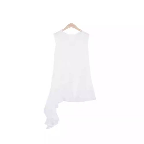 【花序上衣】王福贵定制～设计感V领斜边背心上衣4.8