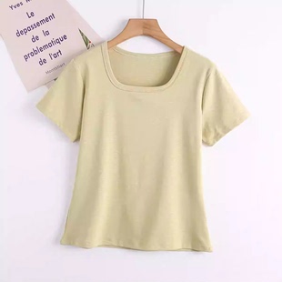 王福贵定制～百搭方领肌理感T恤3.24 气泡T