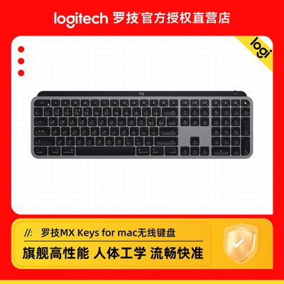 罗技大师系列MX Keys for Mac无线蓝牙键盘办公多设备兼容键盘