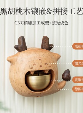 北欧国度龙年门铃入户玄关摆件开业乔迁新居布置装饰用品新婚礼物