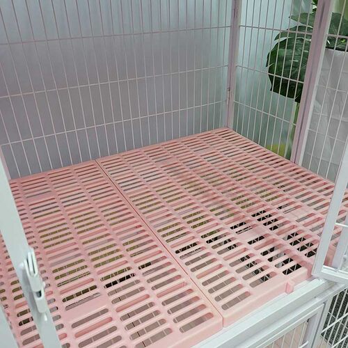 宠物养殖板猫笼垫板狗笼踩踏加厚漏粪板塑料脚踏繁育笼网脚垫舒适