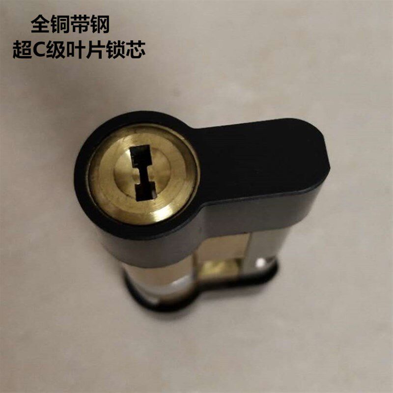 精品防盗门锁具铜锁芯家用锁超C叶片锁房间室外大门锁配通用 防断