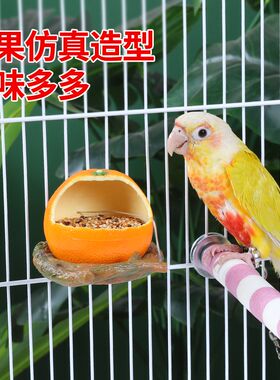 防撒防溅防甩鸟食盒虎皮牡丹玄凤鹦鹉喂食器鸟食罐饮水器鸟喂食器