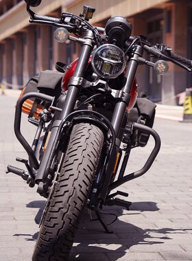 适用春风CLC450改装件护杠保险杠防护杠防摔加厚粗原车位无损安装