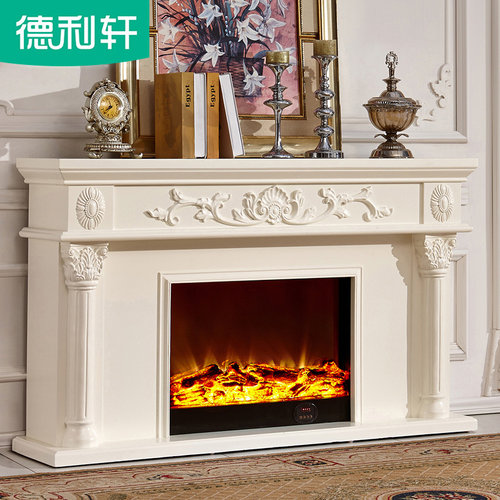 德利轩定制1.2/1.5/1.6米欧式壁炉架装饰柜取暖美式电壁炉电视柜