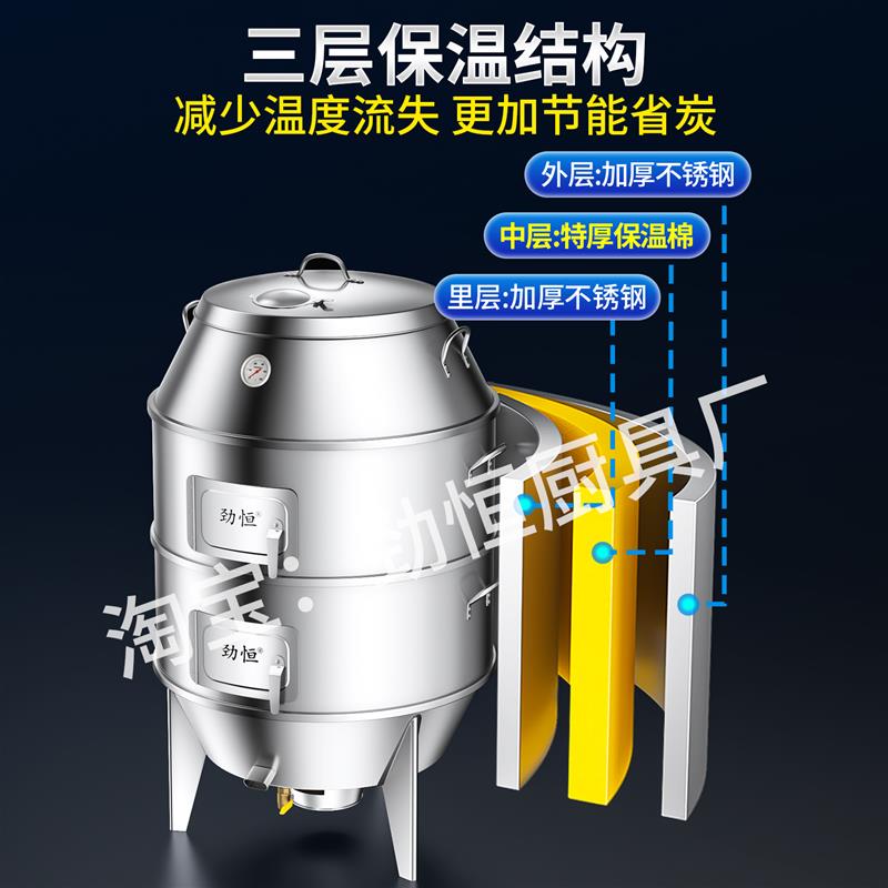 劲恒小型烤鸭炉家用木炭烧烤鸡烤羊排羊腿炉子烤肉串烤炉户外吊炉