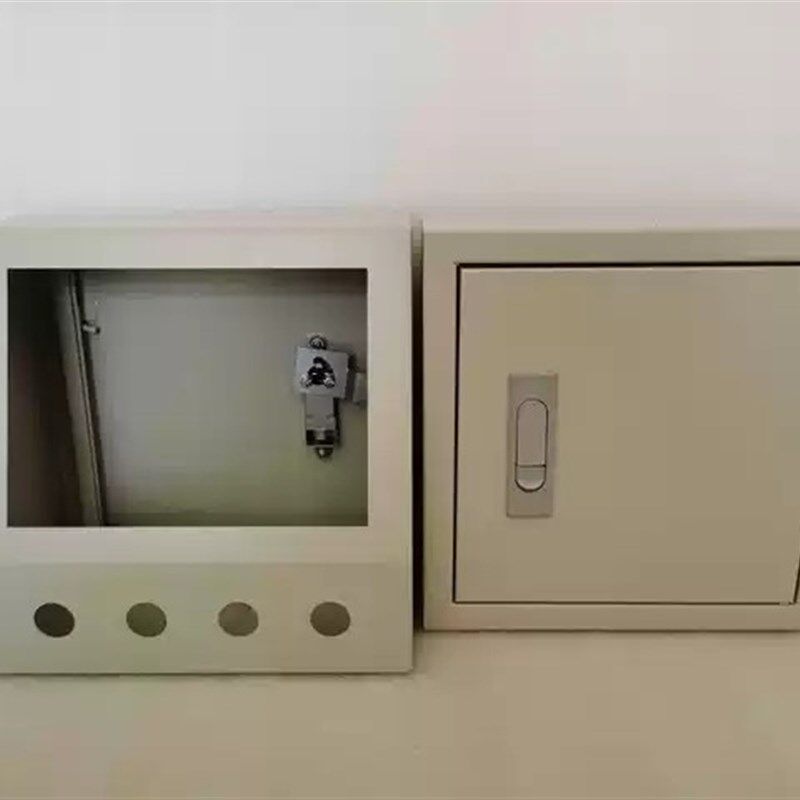 铁皮烤漆触摸屏安装盒192*138电箱控制盒人机界面威纶信捷触摸屏