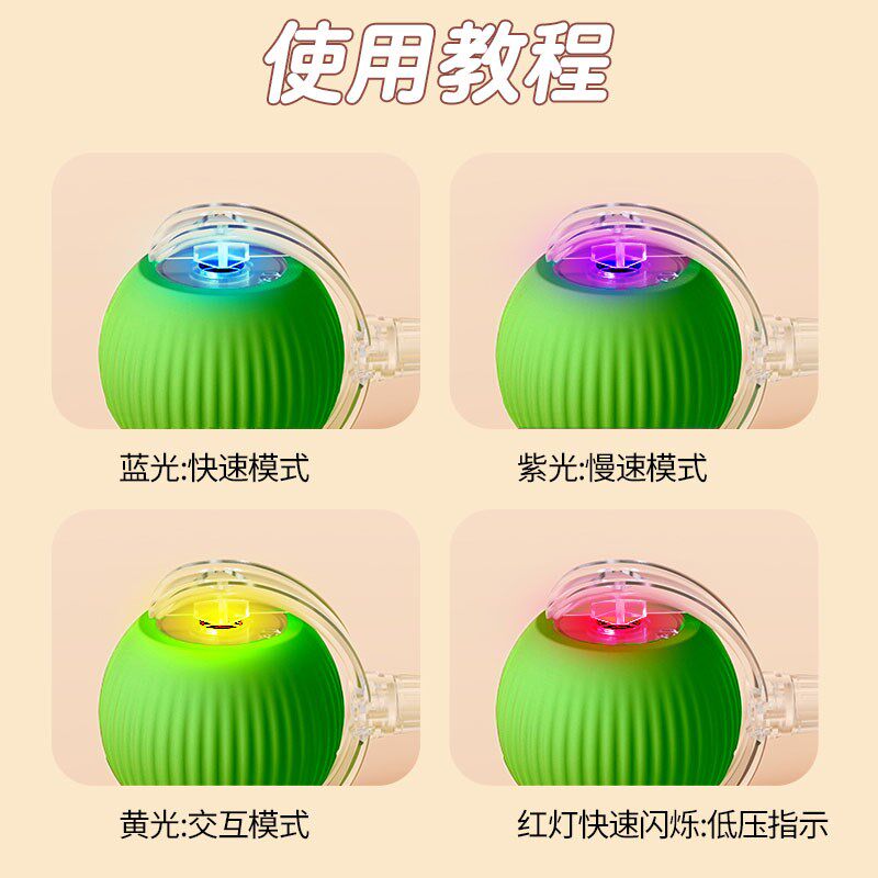 狗狗玩具球自动遛狗智能电动逗狗耐咬小狗玩的球球狗自嗨解闷神器