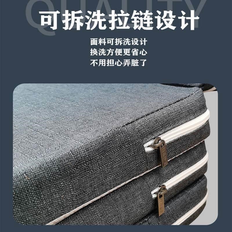 加厚四折叠海绵午休午睡床垫学生懒人办公室榻榻米睡垫打地铺神器