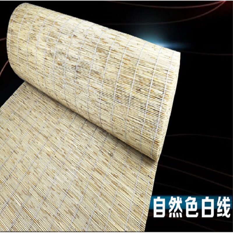 包邮芦苇帘子草帘子苇帘竹帘草编帘30米大卷吊顶茶楼隔断墙面装修