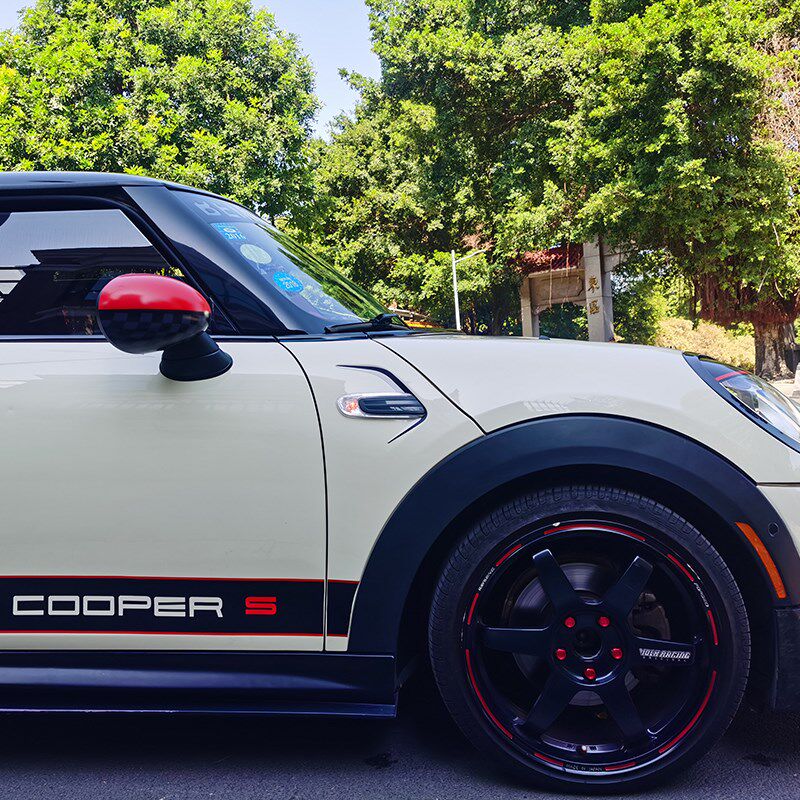 MINI Cooper F55 F56F57外饰改装转向灯冷光片LED边灯饰板车灯贴