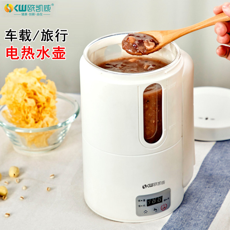 车载烧水壶电热水壶车家两用12v24v货车加热水杯便捷式旅行壶煮粥
