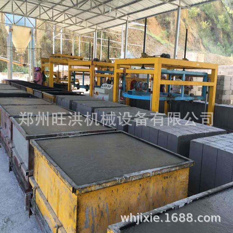 泡沫混凝土砌块 免蒸加气砖设备 免蒸养设备 发泡砖机陶粒砖设备