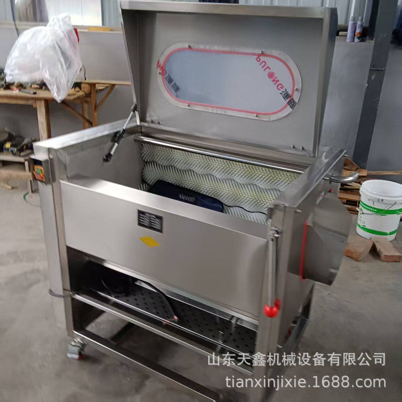 定制浙江义乌果蔬清洗机土豆去皮机胡萝卜清洗机瓜果清洗机