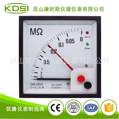 Q96\Q72\F96\LS-110MΩB MΩA绝缘表 量程电压可定制 0-5MΩ  0-1